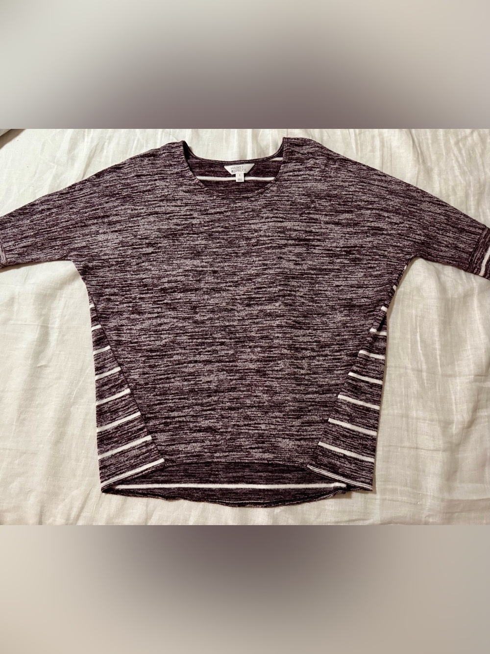 Market & Spruce Space Dye Striped Batwing Knit Top Size Small - Stitch Fix - Picture 7 of 11